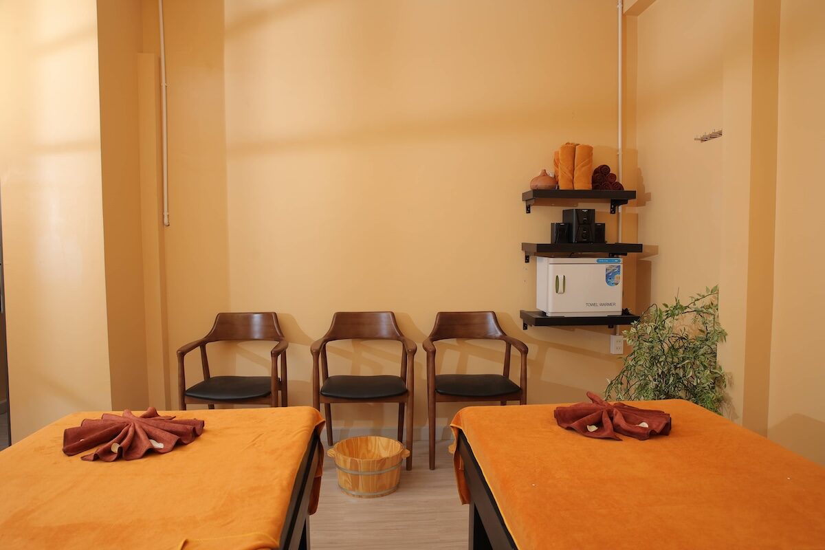 Private massage room at HUTU SPA, 5 Hong Bang, center of Nha Trang