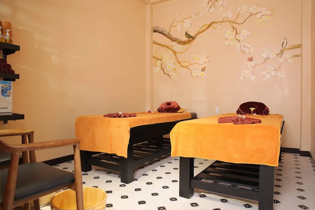 phòng spa giường đôi hutuspa